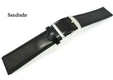 2. Wahl Cordovan Shell Uhrenarmband, Uhrband 20mm schwarz Made in Germany / 124