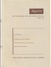 Aristo Mitteilungen für die Schulpraxis, Heft 29, 03/ 1969, Dennert & Pape, rar