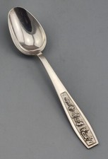 Teelöffel Kaffeelöffel Vietnam 900er Silber Löffel 1 von 2 Selten Schön (122)