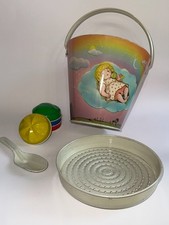 Original DDR BLECHSPIELZEUG BLECHEIMER SANDKASTENEIMER mit Zubehör