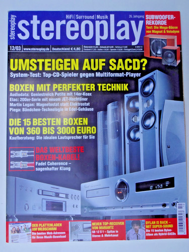 Stereoplay marantz sr - stereoplay, 12/03,