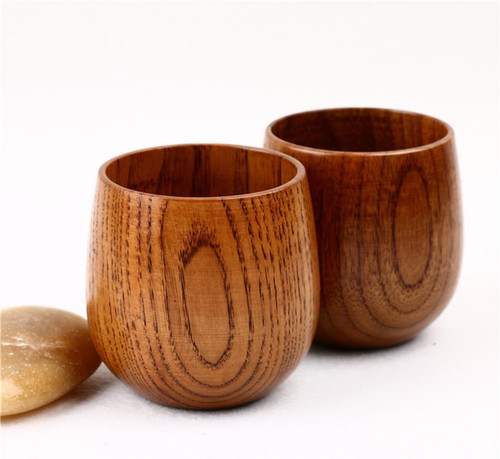 Holztasse set aus naturholz - set,
