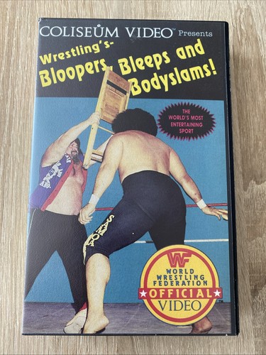 Wwf vhs wrestling bloopers - vhs,