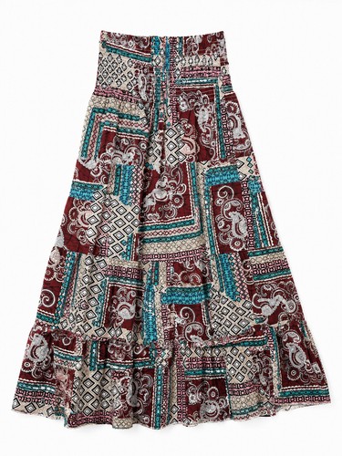 Langer rock boho bedruckt - boho,