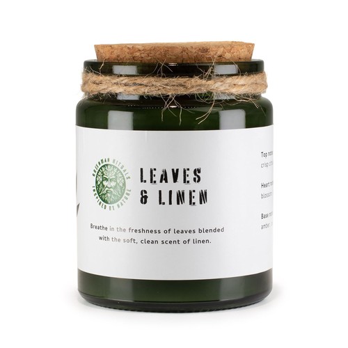 Greenman woodwick soy - candle,