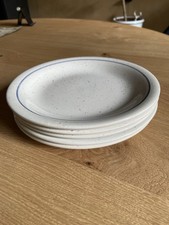 John Tams Keramik England, Konfetti, 5 Kuchenteller, Frühstücksteller ca 19 cm