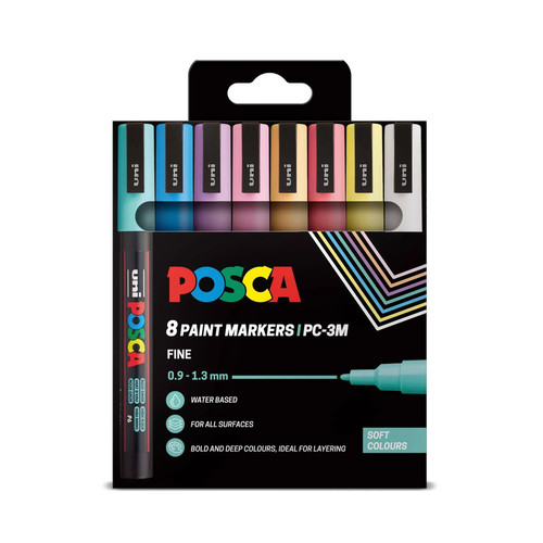 Uni ball posca 8er pack - 8er, weiche