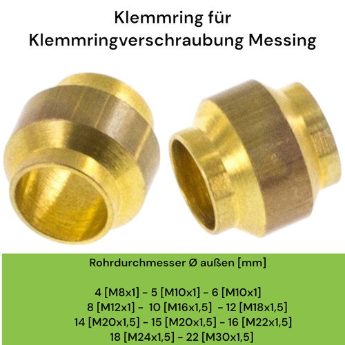 Klemmring messing - klemmring,