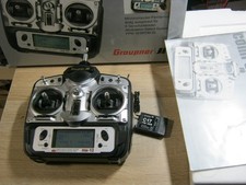 Graupner Sender MX 12 35 Mhz mit Akkubox  und Empfänger C 17  + Quarzpaar