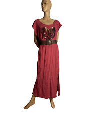 Statement Gürtel Leder braun Weimann Kroko Optik 72-85 cm Breite 6 cm