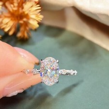 14K Weißgold Ring für