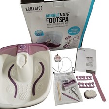 HoMedics Bubblemate Fuß Spa Luxus Fußmassagegerät Nagelset Turbo Blasen Streifen