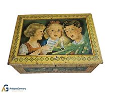 Antike Blechdose Weihnachtsmotiv / Lebkuchendose (# 16937)