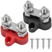 2 Stück Stromverteilerblock Sammelschiene 12V 200A M8 Batteriekabel Reihenklemme