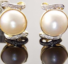 14K Gelbgold Mabe Perle &