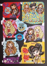 Glanzbilder Bogen MLP 2072  Mädchen Bratz mit Glitzer