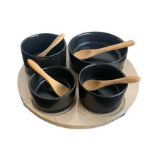 Moritz & Moritz 4 x Dipschalen Set mit Brett, Schälchen, Schalen