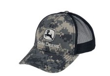 John Deere Digital Trucker Mesh Base Cap Camouflage Schwarz Mütze Kappe Herren 