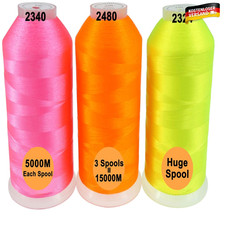 3er Set Polyester Stickgarn