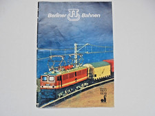 Berliner TT Bahnen Heft Modelle Produktbeschreibung Katalog DDR Berlin