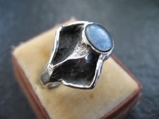 Ring Silber 925 Perli Vintage Design mit Opal Edelstein