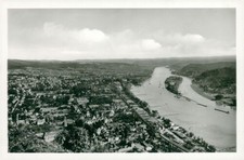 Ansichtskarte vom Drachenfels auf Rhöndorf Bad Honnef Nonnenwerth (Nr.9275)