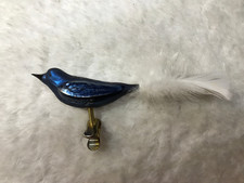 alter wunderschöner Weihnachtsschmuck, 16cm, Lauscha Christbaumschmuck Vogel