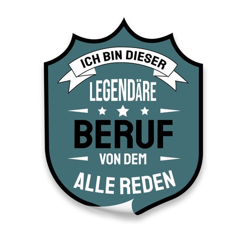Aufkleber beruf fun sticker - fun,