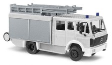BUSCH Fahrzeug-Bausatz 1:87/H0 Feuerwehr, Mercedes-Benz MK 1224, weiß #60271