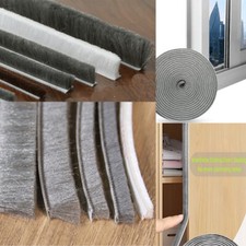 10 Meter selbstklebend Zugausschluss Bürstenleiste Tür Fenster Dichtbänder