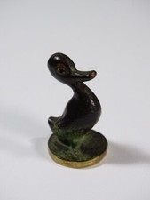 kleine Bronze Skulptur Gluttöter "Ente" Design: Walter Bosse (A124)