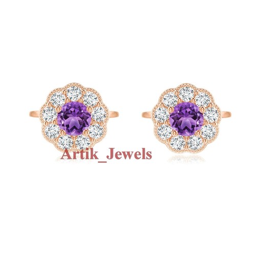 Natürlich amethyst cz - natürlich, &