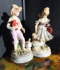 2 spieluhren antik, Gänse