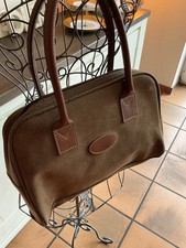 Vegane Vintage Tasche Antik Look BRAUN Henkel 34 x 28 Cm Neu