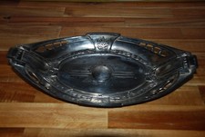 Flache antike  Schale / Obstschale  -Jugendstil ca. 33,5 x 17 cm versilbert?