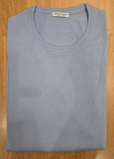 Gran Sasso Pullover, Strickpullover Gr. 58 Neu Hellblau Rundhals - Ausschnitt