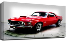 Rot Ford MUSTANG 1969 Premium