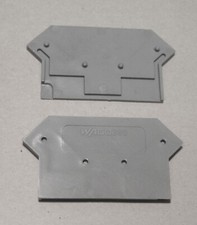 Wago Endplatte Trennwand Abschluss Zwischenplatte 280-330 Grau NEU