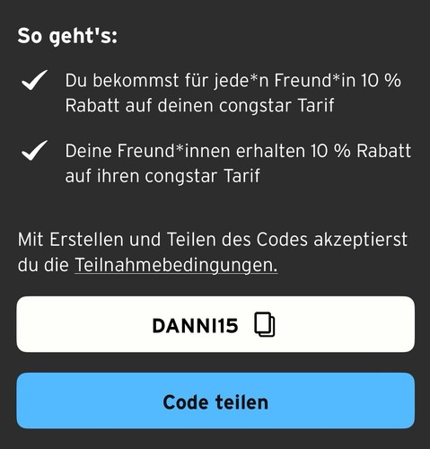 Congstar freundeskreis - freundeskreis, 10%