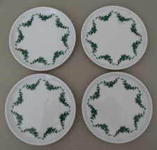 Fürstenberg Schlossgarten Porzellan 4 Untersetzer Teebeutelablage grüne Ranke