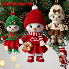 Bunte Winter Schneemann