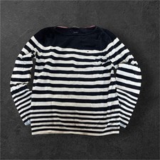 Tommy Hilfiger Damen Sweatshirt XS – Schwarz Weiß Gestreift – Sehr Guter Zustand