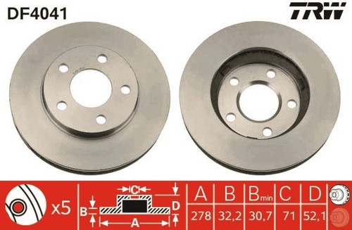 Bremsscheibe vorderachse - bremsscheibe,