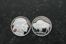 USA BUFFALO / INDIAN HEAD / INDIANER .999 SILBER  / MEDAILLE  / SILBERBARREN RAR