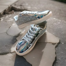  Sneaker silber Glitzer 39