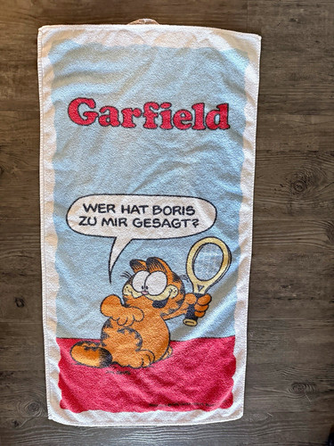 Rar vintage garfield handtuch - vintage,