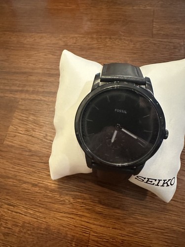 Fossil fs5447 black leather - fs5447,