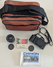 Analoge Spiegelreflexkamera CHINON CP-7m, inkl. 5-70 mm Objektiv, gebraucht, TOP