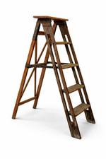 Französische Holz-Trittleiter
