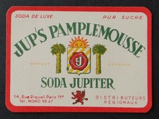 Altes Etikett SODA JUP'S